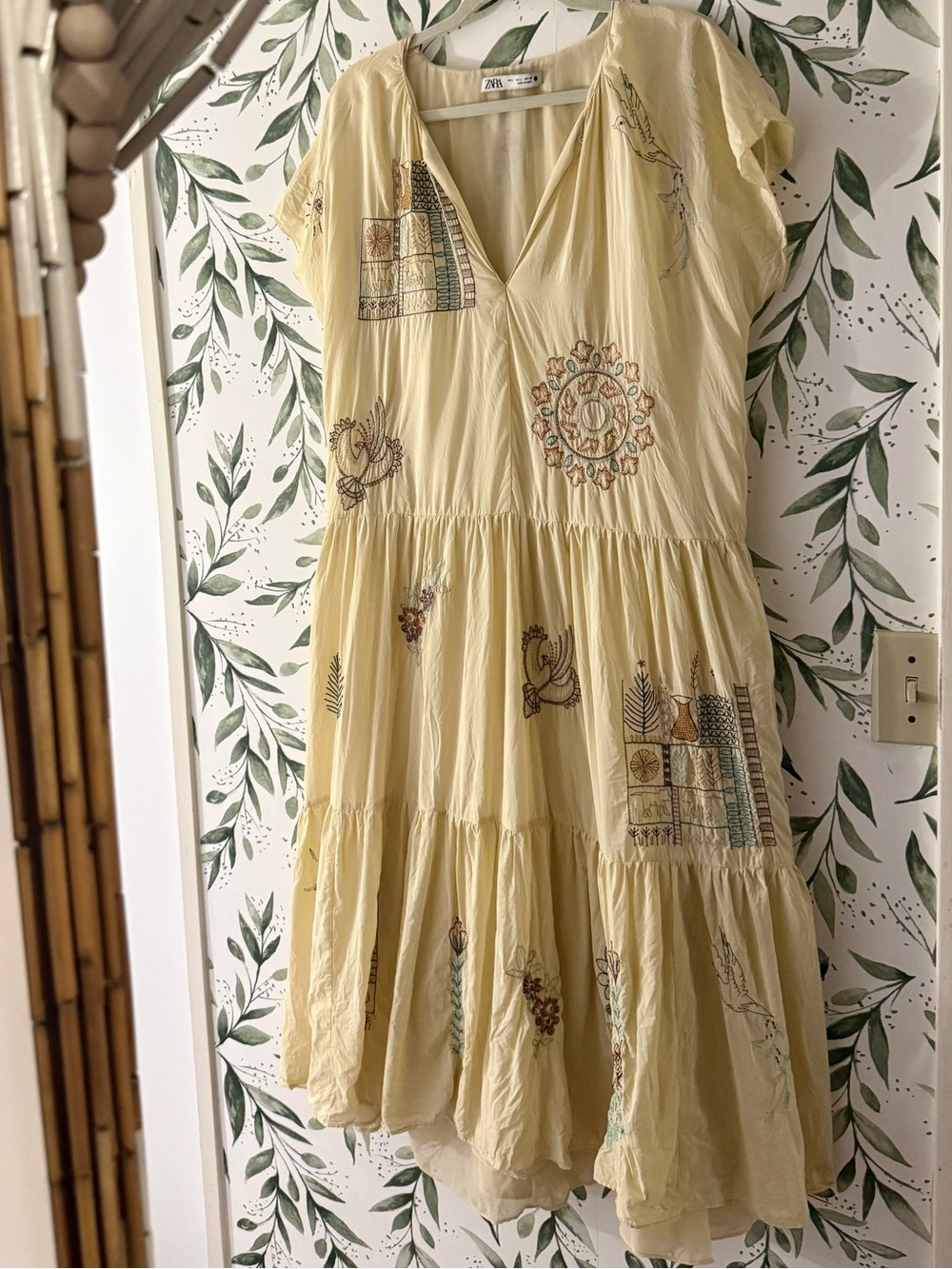 Zara Embroidered Maxi Dress - Picture 3 of 8